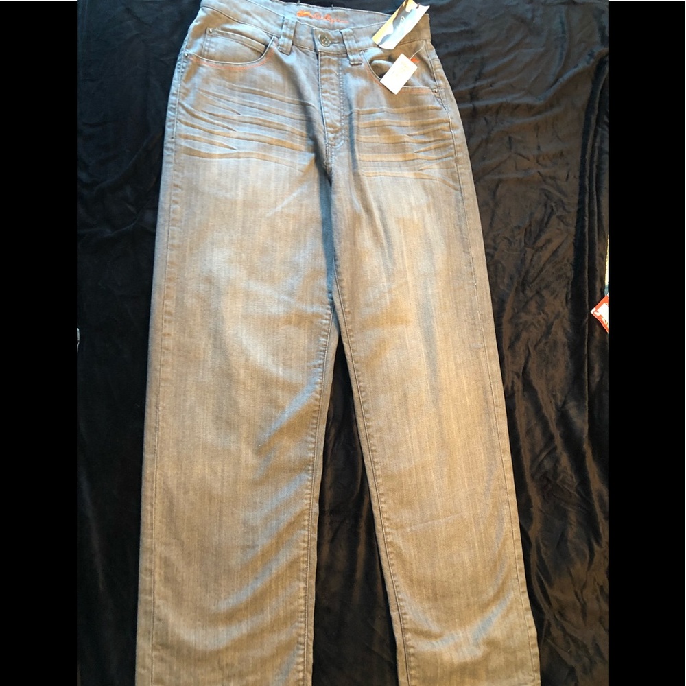 grey denim jeans